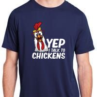 Funny Chicken For Men Women Crazy Chicken Farmer Lovers Adult ChromaSoft Performance T-Shirt