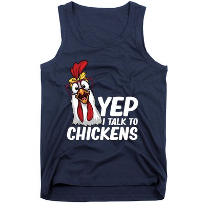 Funny Chicken For Men Women Crazy Chicken Farmer Lovers Tank Top