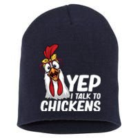 Funny Chicken For Men Women Crazy Chicken Farmer Lovers Short Acrylic Beanie