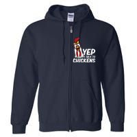 Funny Chicken For Men Women Crazy Chicken Farmer Lovers Full Zip Hoodie