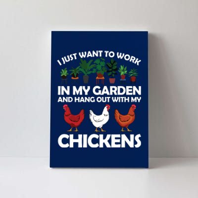 Funny Chicken For Men Women Gardening Chicken Lovers Garden Canvas