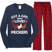 Funny Chicken For Women Chicken Farmer Flock Whisperer Long Sleeve Pajama Set