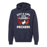 Funny Chicken For Women Chicken Farmer Flock Whisperer Premium Hoodie