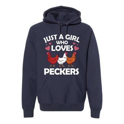 Funny Chicken For Women Chicken Farmer Flock Whisperer Premium Hoodie