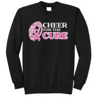 Football Cheer For The Cure Breast Cancer Awareness Ribbon Sweatshirt