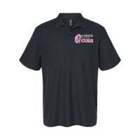 Football Cheer For The Cure Breast Cancer Awareness Ribbon Softstyle Adult Sport Polo