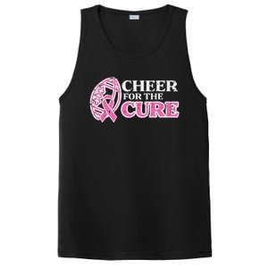 Football Cheer For The Cure Breast Cancer Awareness Ribbon PosiCharge Competitor Tank