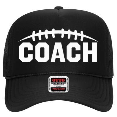 Football Coach High Crown Mesh Back Trucker Hat