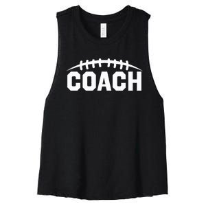 Football Coach Women's Racerback Cropped Tank