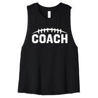 Football Coach Women's Racerback Cropped Tank