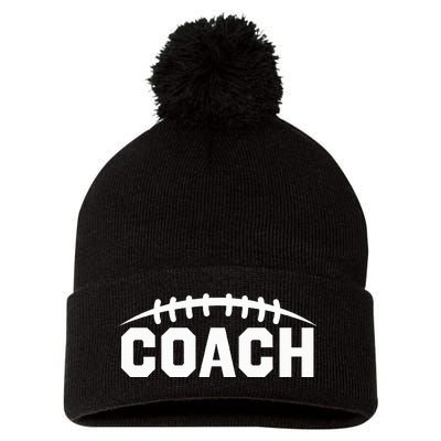 Football Coach Pom Pom 12in Knit Beanie