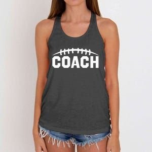 Football Coach Women's Knotted Racerback Tank