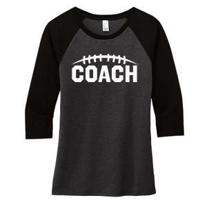 Football Coach Women's Tri-Blend 3/4-Sleeve Raglan Shirt