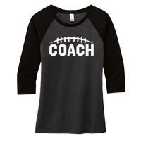 Football Coach Women's Tri-Blend 3/4-Sleeve Raglan Shirt