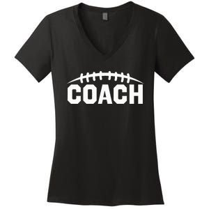 Football Coach Women's V-Neck T-Shirt