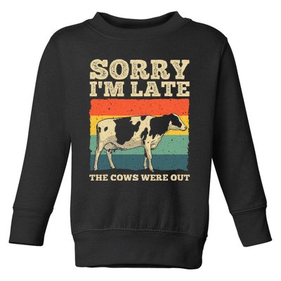 Funny Cow For Men Women Cow Farmer Herd Farming Animal Lover Toddler Sweatshirt