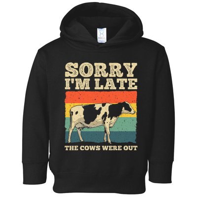 Funny Cow For Men Women Cow Farmer Herd Farming Animal Lover Toddler Hoodie