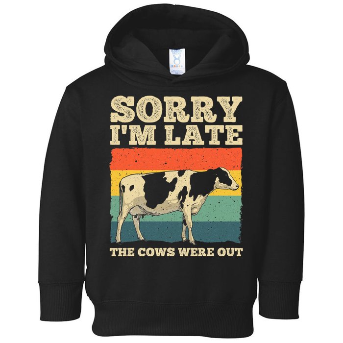 Funny Cow For Men Women Cow Farmer Herd Farming Animal Lover Toddler Hoodie