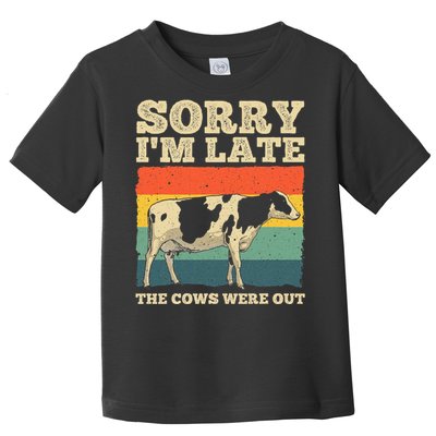 Funny Cow For Men Women Cow Farmer Herd Farming Animal Lover Toddler T-Shirt