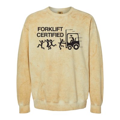 Forklift Certified Colorblast Crewneck Sweatshirt