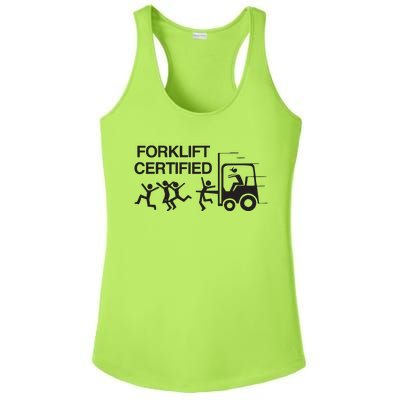 Forklift Certified Ladies PosiCharge Competitor Racerback Tank