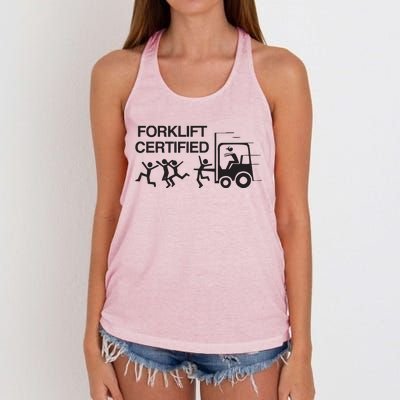 Forklift Certified Women's Knotted Racerback Tank