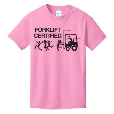 Forklift Certified Kids T-Shirt