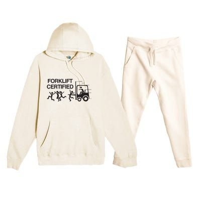 Forklift Certified Premium Hooded Sweatsuit Set