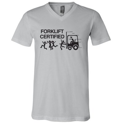 Forklift Certified V-Neck T-Shirt