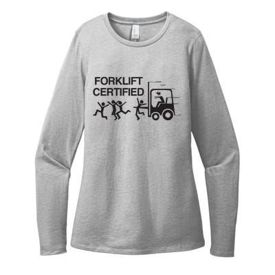 Forklift Certified Womens CVC Long Sleeve Shirt