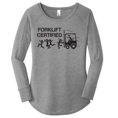 Forklift Certified Women's Perfect Tri Tunic Long Sleeve Shirt