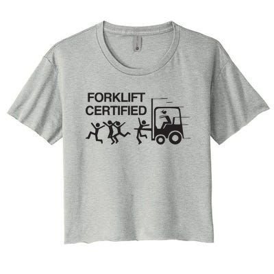 Forklift Certified Women's Crop Top Tee