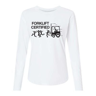 Forklift Certified Womens Cotton Relaxed Long Sleeve T-Shirt