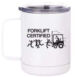 Forklift Certified 12 oz Stainless Steel Tumbler Cup