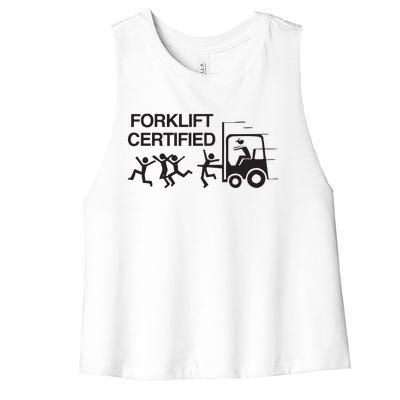 Forklift Certified Women's Racerback Cropped Tank