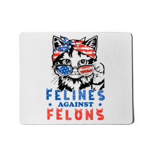 Funny Cat Felines Against Felons Mousepad