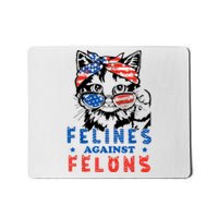 Funny Cat Felines Against Felons Mousepad