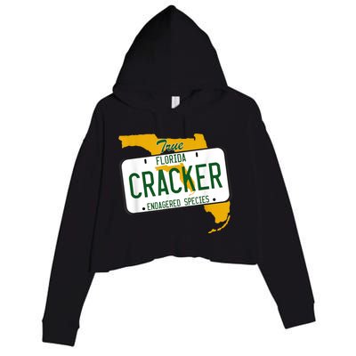 Funny Cracker Florida Crop Fleece Hoodie