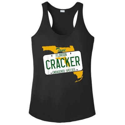 Funny Cracker Florida Ladies PosiCharge Competitor Racerback Tank