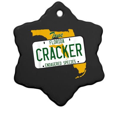 Funny Cracker Florida Ceramic Star Ornament