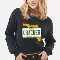 Funny Cracker Florida Cropped Pullover Crew