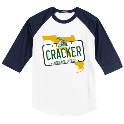 Funny Cracker Florida Baseball Sleeve Shirt