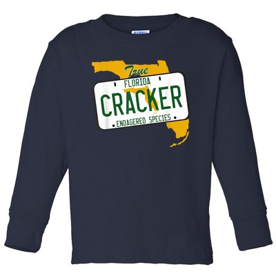 Funny Cracker Florida Toddler Long Sleeve Shirt