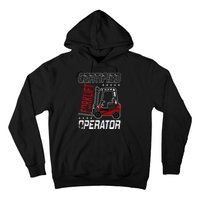 Funny Certified Forklift Operator Driving Fork Lift Driver Hoodie