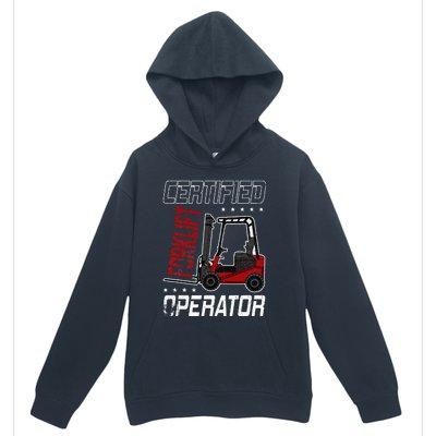 Funny Certified Forklift Operator Driving Fork Lift Driver Urban Pullover Hoodie