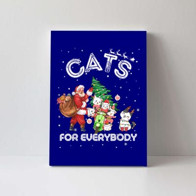 Funny Cats For Everybody Cat Christmas Ugly Sweater Christma Gift Canvas