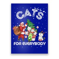 Funny Cats For Everybody Cat Christmas Ugly Sweater Christma Gift Poster