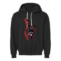 Funny Cat Fascists Get Scratches Garment-Dyed Fleece Hoodie