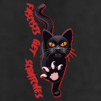 Funny Cat Fascists Get Scratches Garment-Dyed Fleece Hoodie