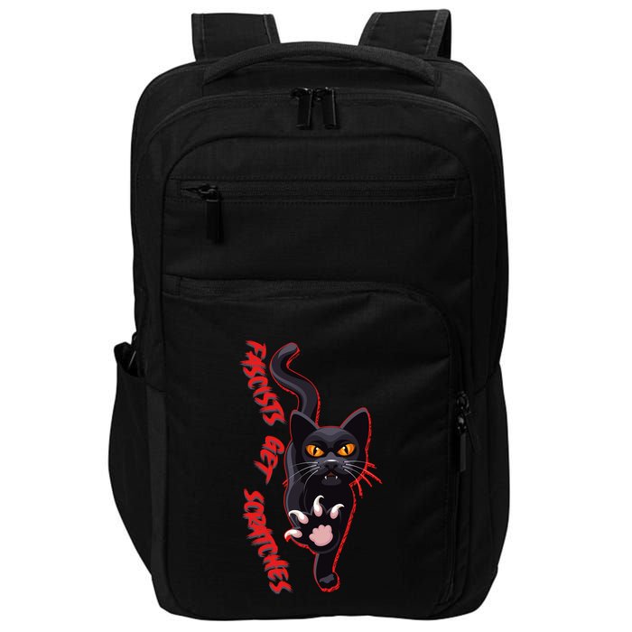 Funny Cat Fascists Get Scratches Impact Tech Backpack